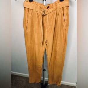 Sundance Emily Softest Corduroy Paperbag Pants Lagenlook Art to Wear